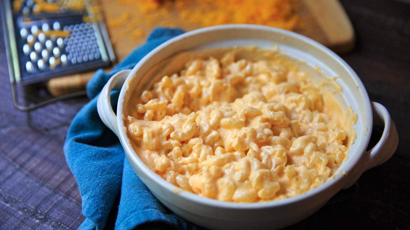 get cheese to melt with milk for mac and cheese